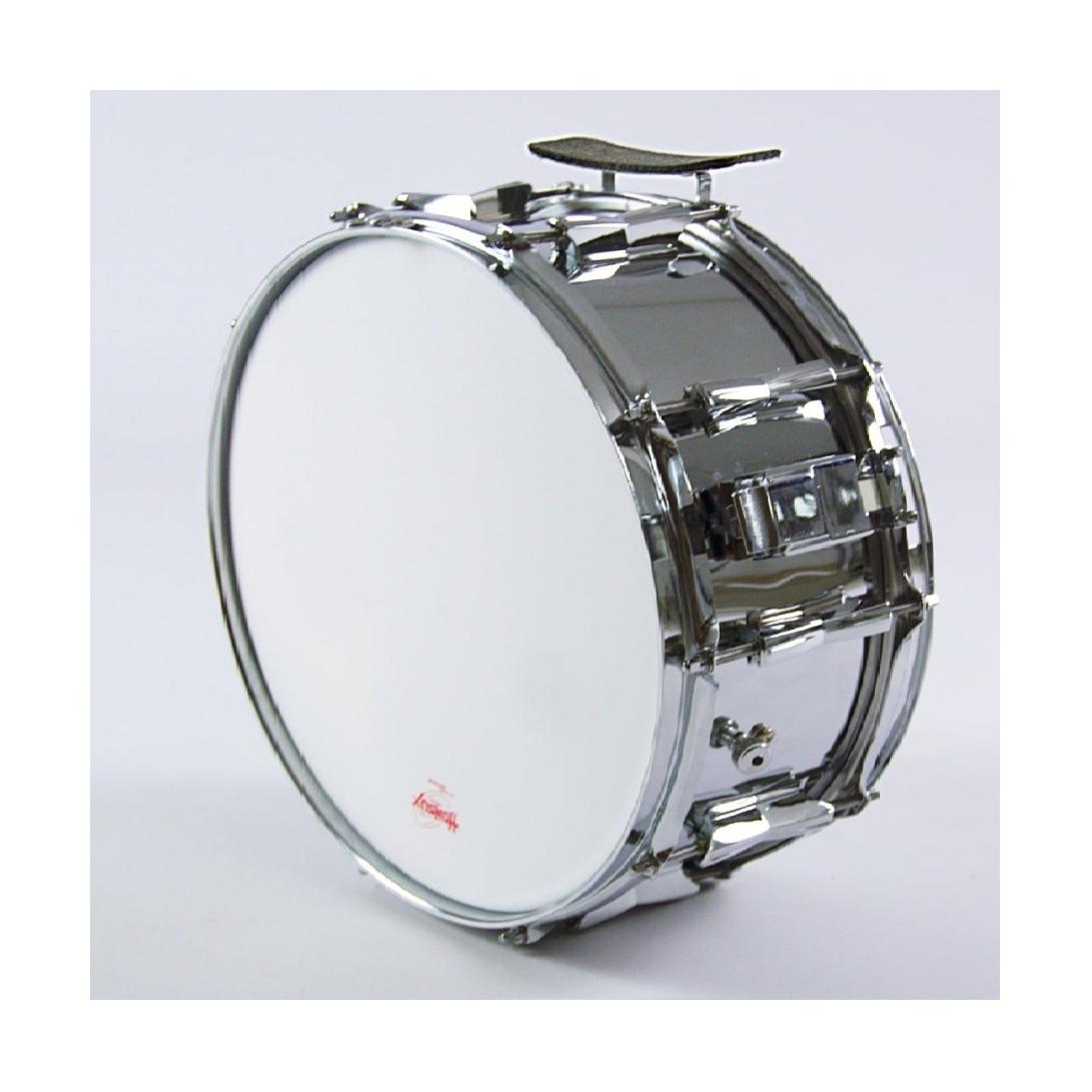 CAJA BANDA METÁLICA 35,5 Ø x 16 cm. (14 Ø x 6,3) casco cromada