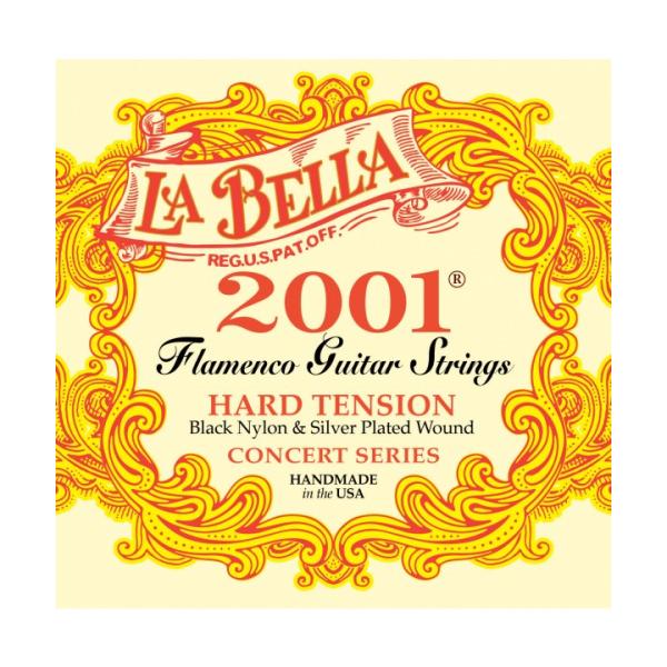 JUEGO DE CUERDAS LA BELLA FLAMENCO 2001FH TENSIÓN FUERTE