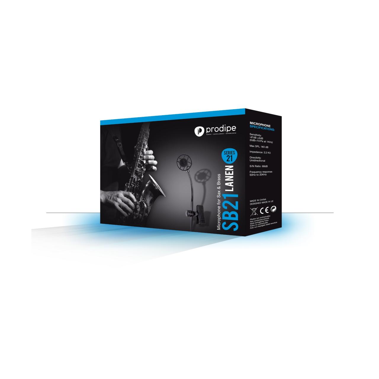 MICRÓFONO PARA INSTRUMENTOS DE VIENTO Y PERCUSIÓN PRODIPE SB21